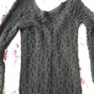 MANGO Textured Low Back Dress